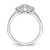 14k White Gold 1/2 carat Lab Grown Diamond VS/SI+ G+ Complete Three Stone Engagement Ring - RM-A7339F95-7194