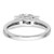 14k White Gold 1/2 carat Lab Grown Diamond VS/SI+ G+ Complete Three Stone Engagement Ring - RM-A7339F95-7194