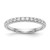 14k White Gold 1/2 carat Lab Grown Diamond VS/SI+ G+ Complete Wedding Band - RM-F61A2627-1097