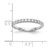 14k White Gold 1/2 carat Lab Grown Diamond VS/SI+ G+ Complete Wedding Band - RM-F61A2627-1097