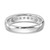 14k White Gold 1/2 carat Lab Grown Diamond VS/SI+ G+ Eleven Stone Complete Channel Set Band