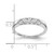 14k White Gold 1/2 carat Lab Grown Diamond VS/SI+ G+ Five Stone Complete Fashion Band