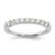 14k White Gold 1/2 carat Lab Grown Diamond VS/SI+ G+ Nine Stone Complete Fashion band - RM-30F5FF89-5651