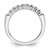 14k White Gold 1/2 carat Lab Grown Diamond VS/SI+ G+ Nine Stone Complete Fashion band - RM-30F5FF89-5651
