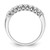 14k White Gold 1/2 carat Lab Grown Diamond VS/SI+ G+ Nine Stone Complete Fashion band - RM-E989414C-3733