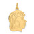 14k .013 Depth Engravable Girl Head Charm - XM-2CDB0557-4090