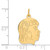 14k .013 Depth Engravable Girl Head Charm - XM-2CDB0557-4090