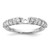 14k White Gold 1/2 carat Lab Grown Diamond VS/SI+ G+ Semi Mount Peg Set Engagement Ring - RM-5335CE97-7755