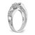 14k White Gold 1/2 carat Lab Grown Diamond VS/SI+ G+ Semi-Mount Pet Set Engagement Ring
