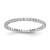 14k White Gold 1/2 carat Lab Grown Diamond VS/SI+ G+ Size 9 Shared Prong Eternity Band - ET-31F56CF8-2564