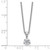 14k White Gold 1/2 carat Lab Grown Diamond VS/SI+ G+ Three Prong Complete 18 inch Solitare Pendant Necklace