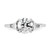 14k White Gold 1/2 carat Lab Grown Diamond VS/SI+ G+ Triangle 1 1/2 carat Round Semi Mount Three Stone Engagement Ring