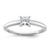14k White Gold 1/2 carat Lab Grown Diamond VS+ F+ Princess Complete Solitare Engagement Ring
