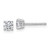14k White Gold 1/2 ctw Lab Grown Diamond VS+ F+ Round 4 Prong Standard Wt Stud Earrings