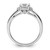 14k White Gold 1/20 carat Lab Grown Diamond VS/SI+ G+ 1 carat center Round Semi Mount Solitaire Engagement Ring