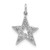 14k White Gold 1/20ct. Diamond Star Charm