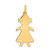 14k .018 Depth Engravable Girl Charm - XM-2B2FC397-1756