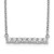 14k White Gold 1/3 carat Diamond Bar 18 inch Necklace
