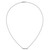 14k White Gold 1/3 carat Diamond Bar 18 inch Necklace