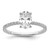 14k White Gold 1/3 carat Lab Grown Diamond VS/SI+ G+ 1 carat center Flair Oval Semi Mount Engagement Ring