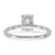14k White Gold 1/3 carat Lab Grown Diamond VS/SI+ G+ 1 carat center Flair Oval Semi Mount Engagement Ring