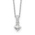 14k White Gold 1/3 carat Lab Grown Diamond VS/SI+ G+ 18 inch Pendant Necklace