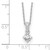 14k White Gold 1/3 carat Lab Grown Diamond VS/SI+ G+ 18 inch Pendant Necklace