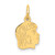 14k .018 Depth Engravable Girl Head Charm - XM-D396DF35-5024