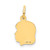 14k .018 Depth Engravable Girl Head Charm - XM-D396DF35-5024