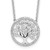 14k White Gold 1/3 carat Lab Grown Diamond VS/SI+ G+ Complete 18 inch Tree of Life Necklace