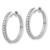 14k White Gold 1/3 carat Lab Grown Diamond VS/SI+ G+ Complete Hinged Hoop Earrings - EM-34951515-9072