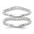 14k White Gold 1/3 carat Lab Grown Diamond VS/SI+ G+ Complete Set of Two Curved Wedding Bands