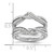 14k White Gold 1/3 carat Lab Grown Diamond VS/SI+ G+ Complete Twisted Ring Guard