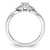 14k White Gold 1/3 carat Lab Grown Diamond VS/SI+ G+ Round Complete Halo Engagement Ring