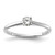 14k White Gold 1/3 carat Lab Grown Diamond VS/SI+ G+ Round Complete Solitaire Engagement Ring