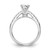 14k White Gold 1/3 carat Lab Grown Diamond VS/SI+ G+ Semi Mount Peg Set Engagement Ring - RM-2D0517C3-4682