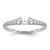 14k White Gold 1/3 carat Lab Grown Diamond VS/SI+ G+ Semi Mount Peg Set Engagement Ring - RM-5F0D5ED5-2884