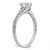 14k White Gold 1/3 carat Lab Grown Diamond VS/SI+ G+ Semi Mount Peg Set Engagement Ring - RM-5F0D5ED5-2884