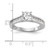14k White Gold 1/3 carat Lab Grown Diamond VS/SI+ G+ Semi Mount Peg Set Engagement Ring - RM-60D15335-7613