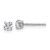 14k White Gold 1/3 ctw Lab Grown Diamond VS/SI+ G+ Round 4 Prong Standard Wt Stud Earrings