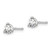14k White Gold 1/3 ctw Lab Grown Diamond VS+ F+ Round 3 Prong Heavy Wt. Screwback Stud Earrings - EM-E1B1CD35-4107