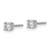 14k White Gold 1/3 ctw Lab Grown Diamond VS+ F+ Round 4 Prong Heavy Wt. Stud Earrings - EM-8C3C8536-3069
