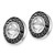 14k White Gold 1/3ct Black Diamond Earring Jackets - EJ-7C56E142-3004