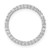 14k White Gold 1/3ct. Diamond Circle Chain Slide