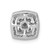 14k White Gold 1/3ct. Diamond Square Cluster Chain Slide Pendant