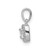 14k White Gold 1/3ct. Diamond Square Cluster Pendant - PM-A3FB1C17-4055