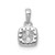 14k White Gold 1/3ct. Diamond Square Cluster Pendant - PM-A3FB1C17-4055
