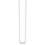 14k White Gold 1/4 carat Diamond Bar 18 inch Necklace