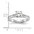 14k White Gold 1/4 carat Lab Grown Diamond VS/SI+ G+ 1 carat Center Round Semi Mount Channel Set Shared Prong Engagement Ring