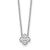 14k White Gold 1/4 carat Lab Grown Diamond VS/SI+ G+ Complete 18 inch Bloom Pendant Necklace